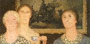 Grant Wood Daughters of the Revolution oil painting